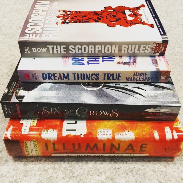 Feeling really satisfied with my #BEA15 haul so far. Keeping it simple this year. My shoulder and back are very happy with me. (Also, @lbardugo told me my last name reminded her of #gameofthrones. Day = made.) #books #bookstagram #instabooks #happy...