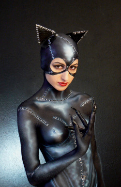 nerdybodypaint:  Cat Woman bodypaint