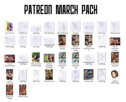 March reward pack on my Patreon is full of