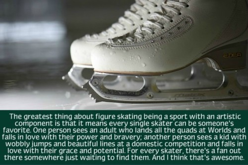 figure-skating-confessions: “The greatest thing about figure skating being a sport with an art