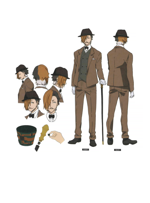 Bungou Stray Dogs Season 4-5 Characters Sheets From Official Guidebook Gongeroku. Scanned By Me.