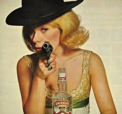 Tammy Grimes Pour Smirnoff, 1964.