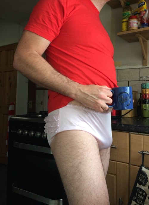 havingapantyattack: panties4guys: Lazy Morning Like our weekends here.