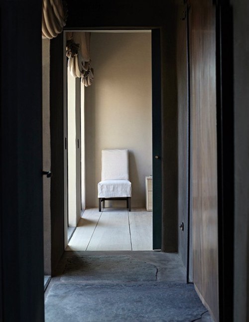 {Axel Vervoordt’s particular aesthetic of wabi sabi-inspired, humble and honest spaces is tran