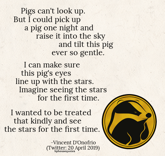 Harry Potter House Quotes Hufflepuff Pigs Can T Look Up But I Could Pick Harry Potter House Quotes Hufflepuff Pigs Can T Look Up But I Could Pick