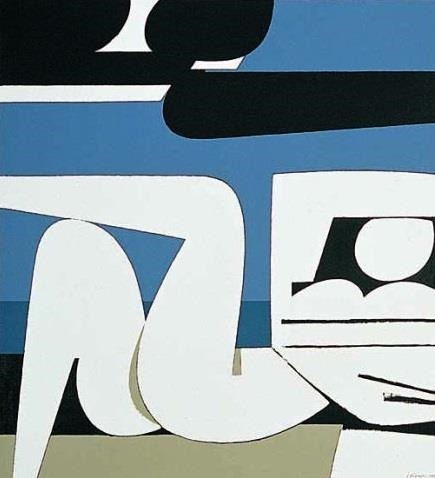 Yiannis Moralis (Greek, 1916-2009). Full moon.