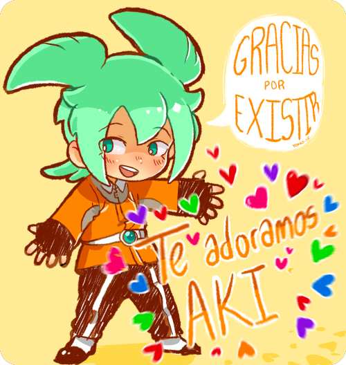 A gift for Aki! They’ve been really considerate with me… And I missed drawing this bunny kidd