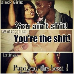 antbankz:  👌 #onpoint #rns #sadbuttrue #itbelikethat #niggasbelike #bitchesbelike #realshit #realniggashit #callmepapi #ohgawd #latinasdoitbest #latinagirls #latinas #blackmansweakness #latina #blackguys #nochill #imdone #teamnochill #somebodystopme