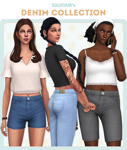 sims 4 cc folder — solistair: Soli's Denim Collection AFTER DAYS of...