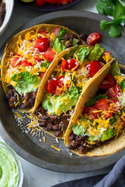 fattributes:Black Bean Tacos with Avocado