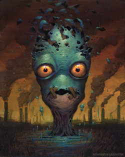 thecyberwolf:  Oddworld: Abes Awakening  by Alex Konstad 