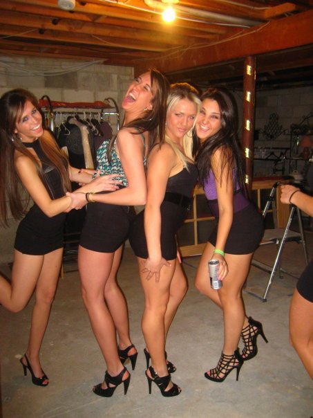 4 sexy ladies in high heels
