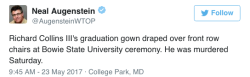 the-movemnt:  Richard Collins III and Jordan Edwards prove respectability politics won’t save black lives The most indelible image from this week’s spate of graduation ceremonies was a black commencement robe draped over an empty chair. The robe belonged