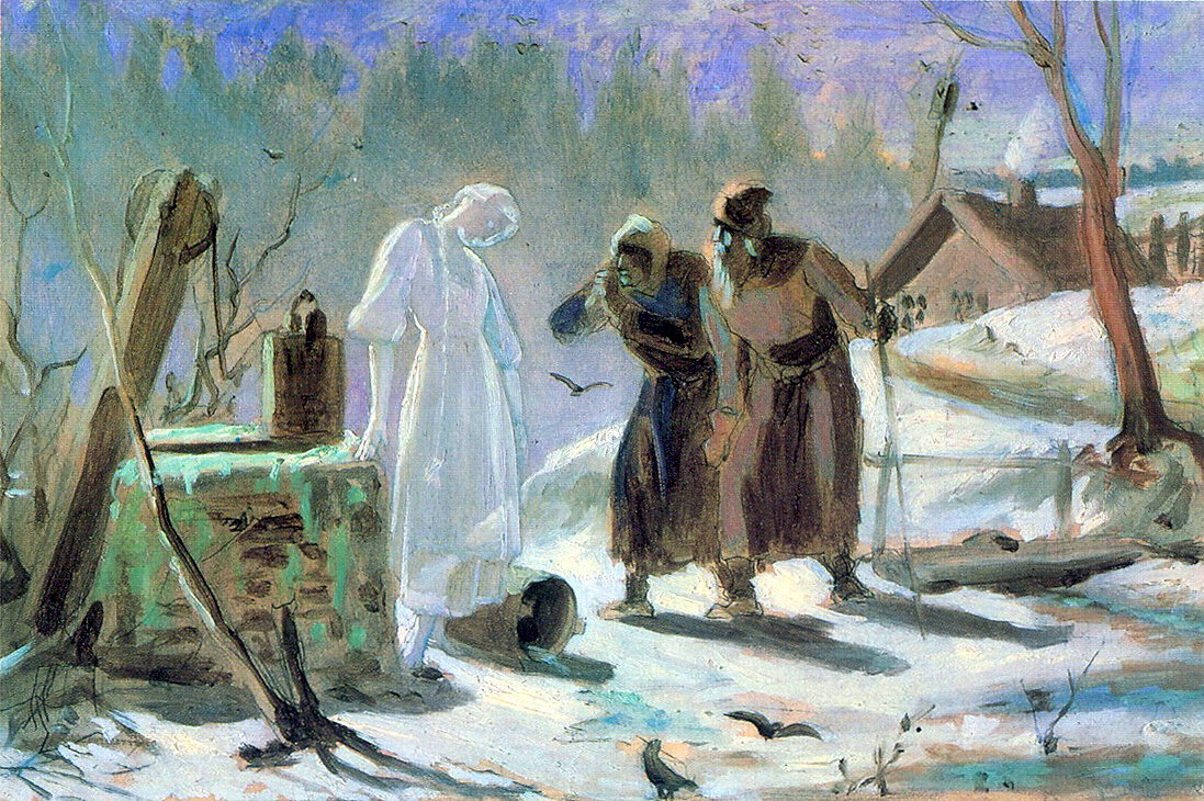 Melting Snow Maiden. Sketch, Vasily Perov