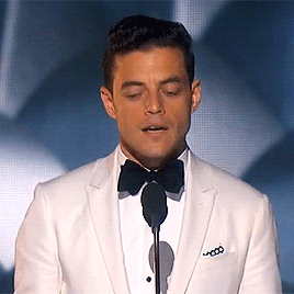 ramibabe:  Rami Malek during his speech for winning Lead Actor in a Drama Series
