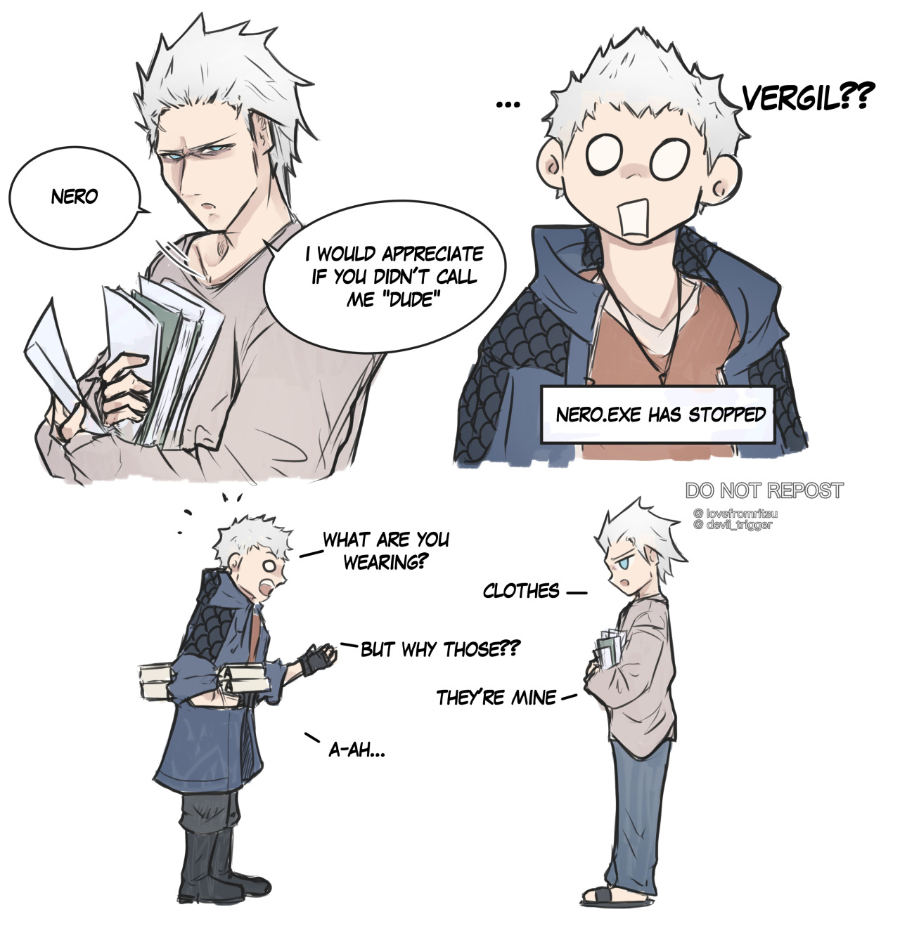 I like dmc: devil may cry Virgil clothes better the dmc 5 Vergil cloths  tell me your opinion : r/DevilMayCry