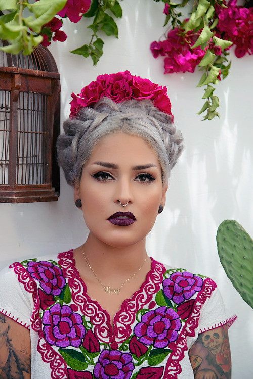 Melt Cosmetics Lora Arellano wearing Darkroom Lipstick  www.meltcosmetics.comPhotography by Danielle