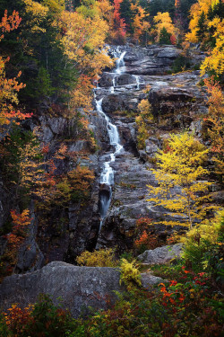theencompassingworld:  outdoormagic:  autumn - Silver Cascade - White Mountains - New Hampshire - 10-14-15  03 by Tucapel    The World Around Us
