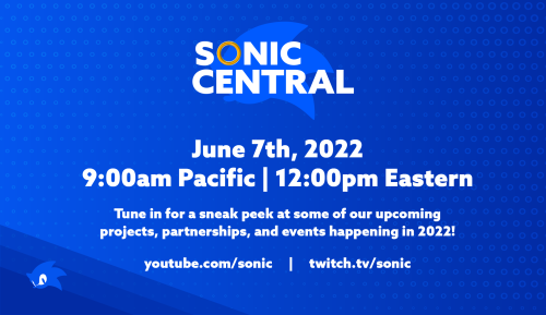 sonicthehedgehog:Sonic Central returns tomorrow! 