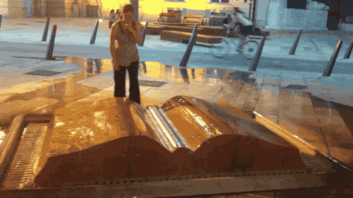 gifsboom:  Book fountain in Budapest. [video] 