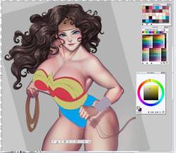 bokuman:Wonder woman!! work in progress https://www.patreon.com/bokuman