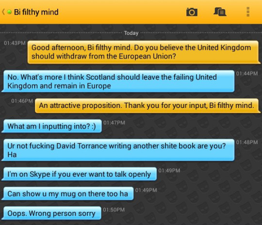 Sex Scottish Grindr users on the EU referendum pictures