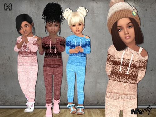  MP Toddler Off Shoulder Sweaters + Pants by MartyPDOWNLOAD HERE