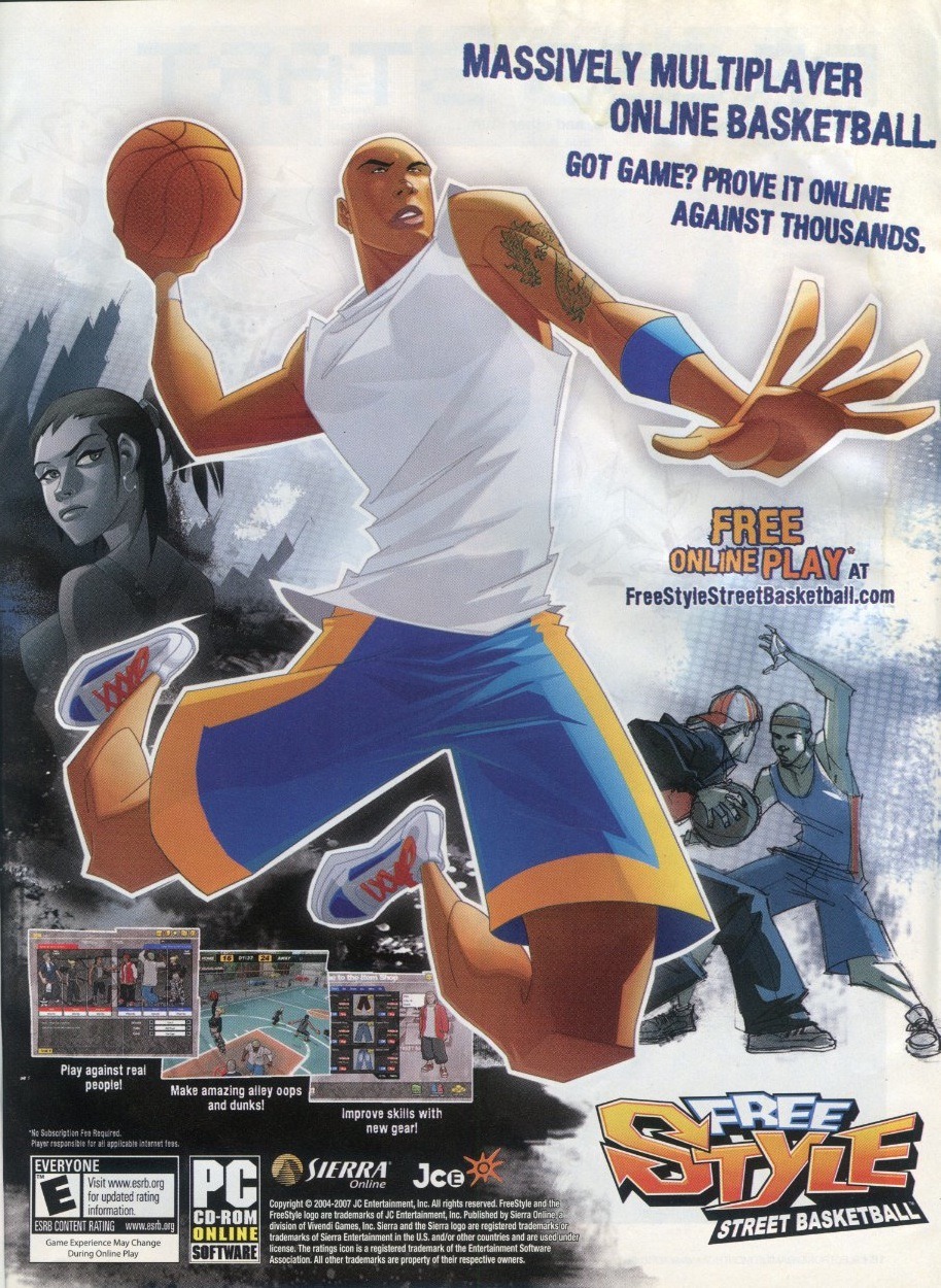 ‘Freestyle Street Basketball’[PC] [USA] [Magazine] [2007]
• Electronic Gaming Monthly, June 2007 (#216)
• I know what you’re thinking: does this game have a free-to-play sequel that is littered with microtransactions, but none of which obstructs...