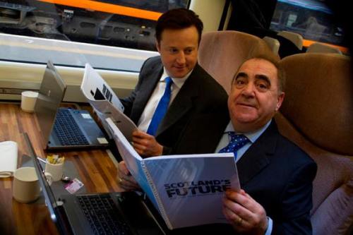 David Cameron and Alex Salmond discuss #Scotland’s future… 