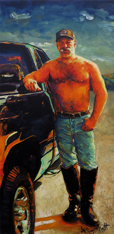 birykoff:  Butch Oil on Canvas  24 x 36