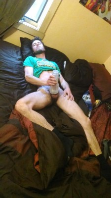 fluffies85:  1nt0them1st:  Sprawled out with a fleshlight. Photo courtesy of @bicapeboyfl. Colorado, Winter 2015-2016  If you like pics like these, follow me. http://fluffies85.tumblr.com or submit pics in your black/dark socks to me at fluffies85@hotmail