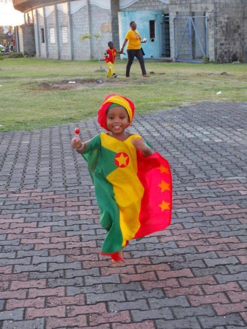 kishonteb:  Beautiful little girl representing Grenada!