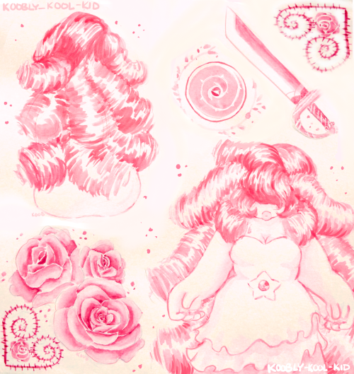 koobly-kool-kid:  Watercolors are nice, Rose is nice (+ a few closeups!) 