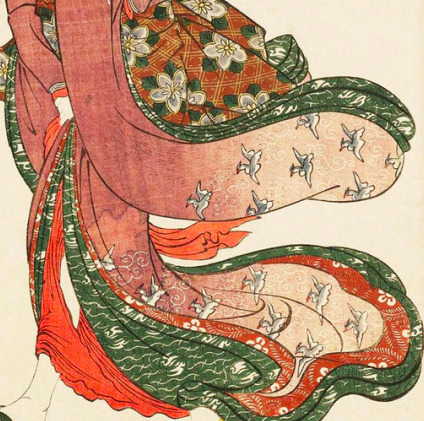 glittertomb:The best part about Heian &amp; Edo period Japanese art is the fabric