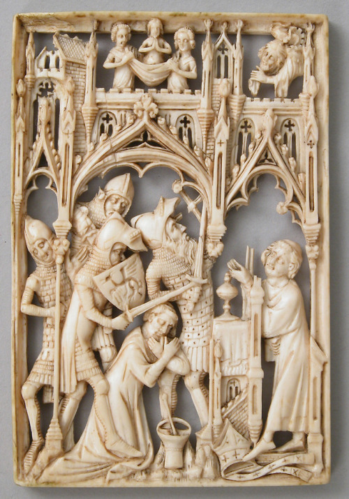 met-cloisters:Martyrdom of Thomas à Becket, The CloistersMedium: IvoryThe Cloisters Collection, 1970Metropolitan Museum 