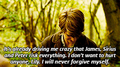 funnymushroom:Lily finds out that Remus is a werewolf.