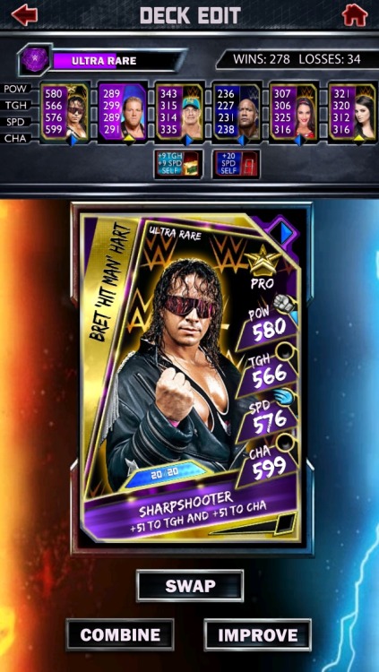 Current deck, Swagger was my UR freebie. I also had to do a lot of grinding on both Bret&rsquo;s