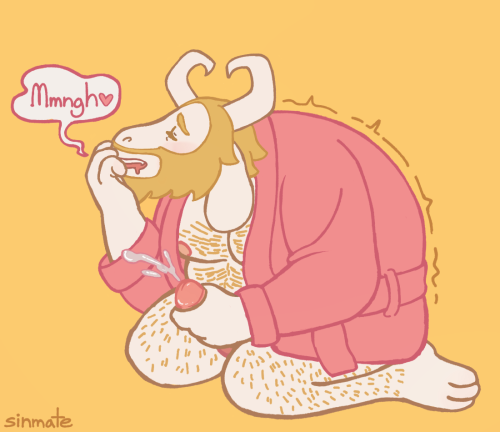 sinmate:  sexually frustrated goat dad rubs one out 