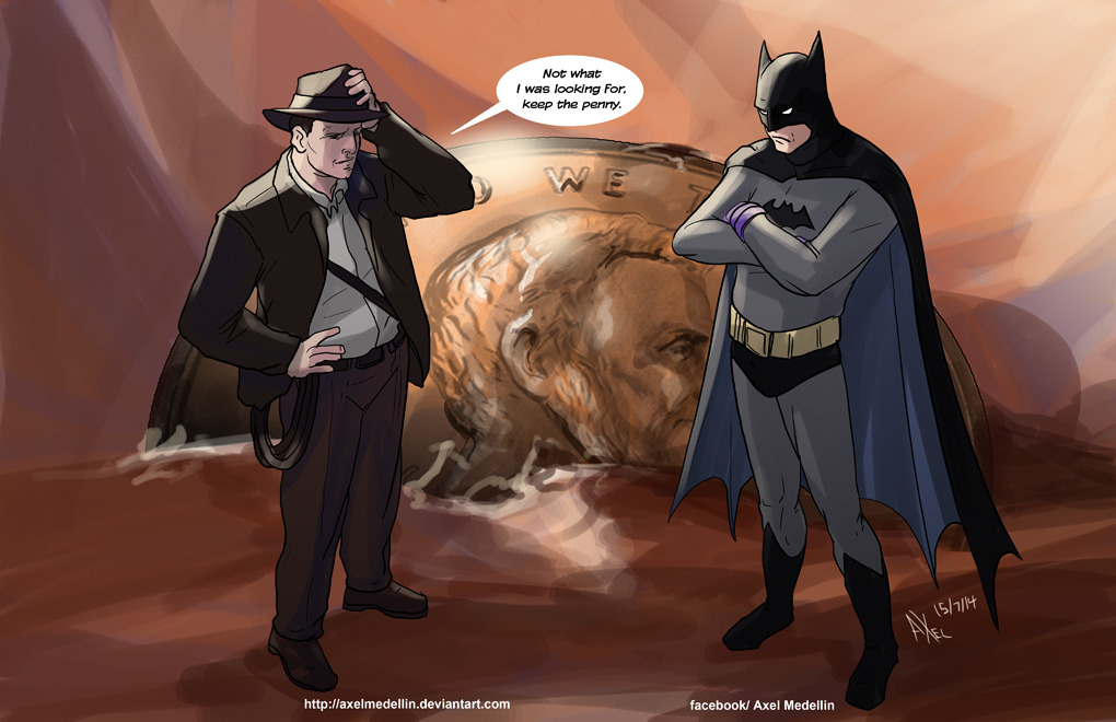 BATMAN NOTES — How the giant penny ended up in the Batcave ?...