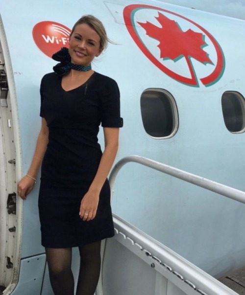 winged-perfection:  Marie-Elyse - beautiful hosty from Air Canada
