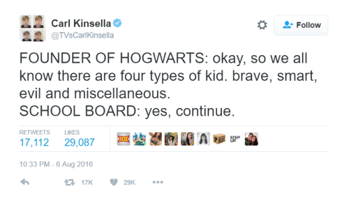 fromchaostocosmos: bophtelophti: J.K. Rowling teaches us of four types of child, namely: the Ravencl