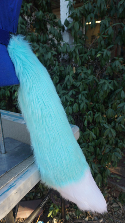 Long Fox Tails Another new color, aqua! Such a pretty shade of blue. :3See something you like or may