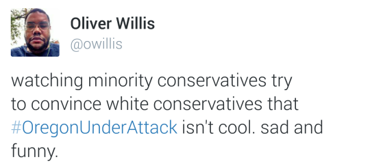 what happens when armed white men take over a federal building? you guessed it.