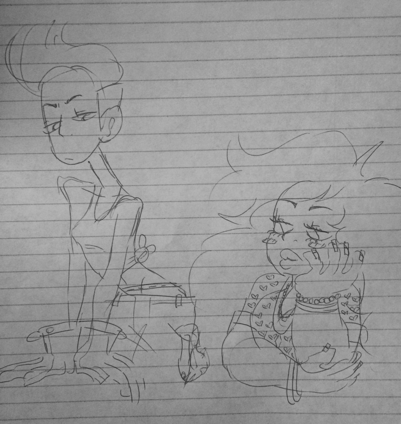 k-riggy:  human au where pearl is a butch lesbian mechanic and amethyst is a femme