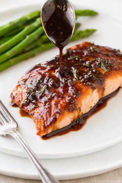 do-not-touch-my-food:  Balsamic Glazed Salmon