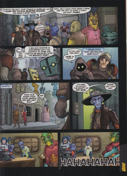 FINALLY got around to scanning the Cad Bane non-canon UK comic “Bane vs&hellip;.Bane?” for @ladyanan