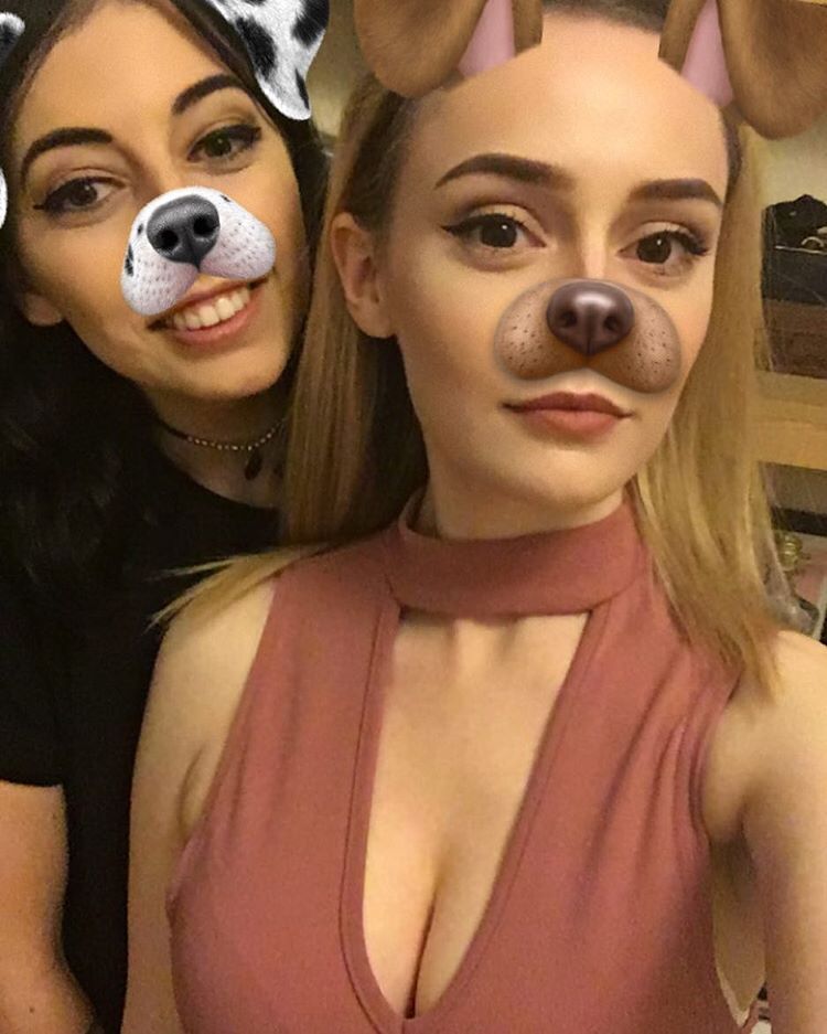 agingb0nes:  My favourite girly👯 I refuse to apologise for the puppy dog filter
