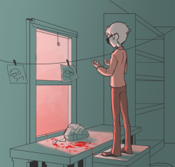 gloomy-optimist: Day 17: Saddest death.   Okay, this one merits a small explanation, so I’m going to briefly interrupt your update arts for a sec. I chose the first time Dave has to chuck his doomed self’s dead body out of his apartment. I chose