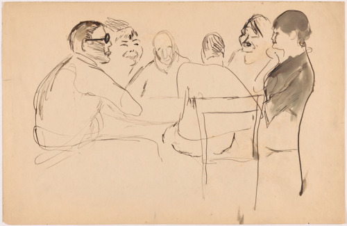 Artists Around a Table, Robert Henri, c. 1920, Smithsonian: National Portrait GallerySize: Image/She