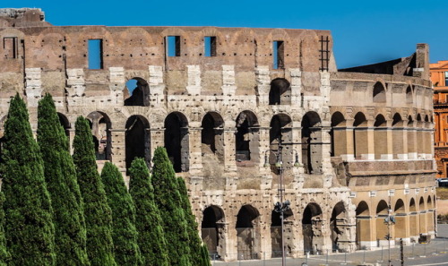 Iconic ancient Colosseum. Colosseum is probably the most impressive building of the Roman Empire. Or